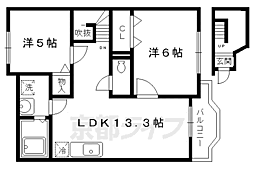フォレスト桜坂 2LDKの間取図画像