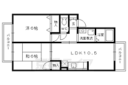 サードニックス舟山 2LDKの間取図画像