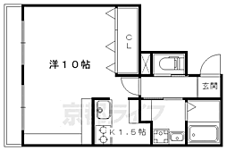 ハイツ福田 1Kの間取図画像