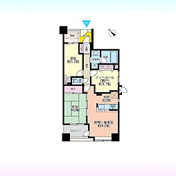 レクセルマンション東川口 2SLDKの間取図画像