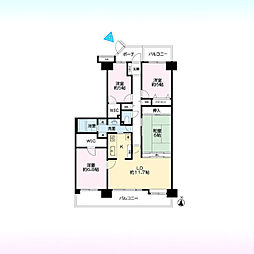 サンマンション北本2号館 4LDKの間取図画像