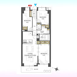 パークハイツ大宮宮原 3LDKの間取図画像