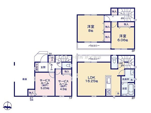 間取りを拡大表示