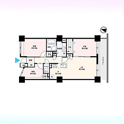 サンフィール大宮宮原 3LDKの間取図画像