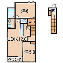 ダイヤモンドプリンセス　カレン 203 ｜ 福島県福島市御山字井戸上56-8（賃貸アパート2LDK・2階・56.72㎡） その2