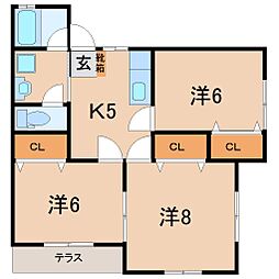 シャルムハイツII 1階