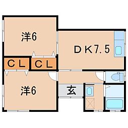 佐久間貸家(梁川南本町125)2号