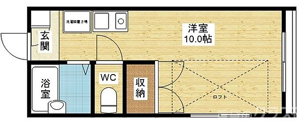 ハイツグローリー ｜大阪府大阪市東淀川区豊里5丁目(賃貸アパート1R・1階・19.10㎡)の写真 その2