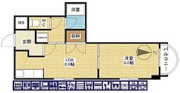 竹宏シティライフ 1LDKの間取図画像