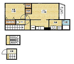 パーチェブレッザ 1LDKの間取図画像