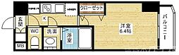 Sレジデンス新大阪ウエスト 1Kの間取図画像