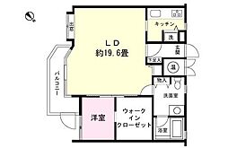 ナイスシーン強羅参番館 1LDKの間取図画像