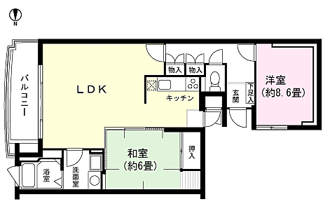 間取りを拡大表示