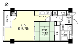ファミールヴィラ強羅六番館 2LDKの間取図画像