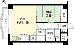 ファミール・ヴィラ強羅 1LDKの間取図画像