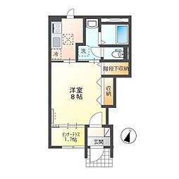 Espigas(エスピーガ) 1Kの間取図画像