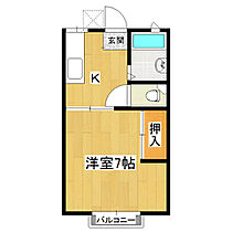 コーポツクバネ 205 ｜ 茨城県つくば市天久保2丁目（賃貸アパート1K・2階・23.77㎡） その2