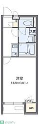 クレイノフラグランス 2階1Kの間取り