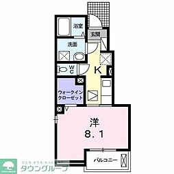フレッシ　メゾン 1階1Kの間取り