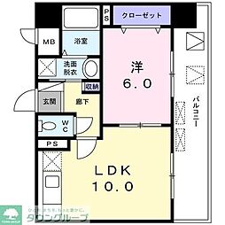 グレイス　アベニュー 3階1LDKの間取り