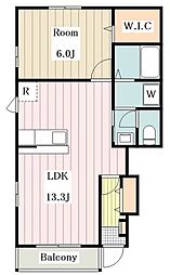 サンライズ　トキワ 1階2LDKの間取り