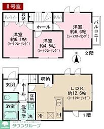 ラ・グリシーヌ 1階3LDKの間取り