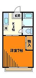 間取図画像 1K