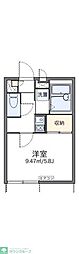 レオパレスメゾン田中2 1Kの間取図画像