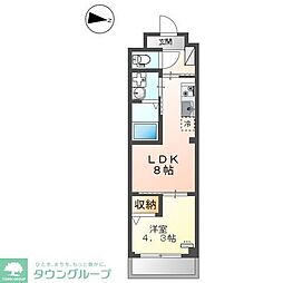 PRESI・MARUTOMO(プレジ・マルトモ) 1LDKの間取図画像