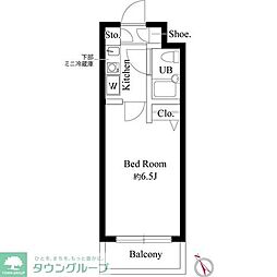 第13宮田ビルパークテラス八王子 1Kの間取図画像
