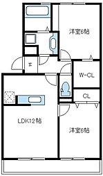 セフィロ 2LDKの間取図画像