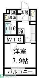 ミルフィーユ・ワイ 1Kの間取図画像
