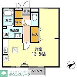 ソフィア ワンルームの間取図画像