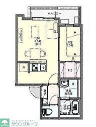KLEIS八王子2 1LDKの間取図画像