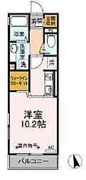 さくら ワンルームの間取図画像