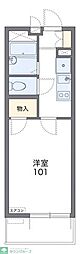 パレス中田 1Kの間取図画像