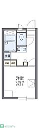 レオパレスGREENVIEW 1Kの間取図画像