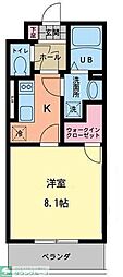 プリマベガ 1Kの間取図画像