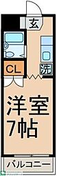 ジュネス井上 1Kの間取図画像