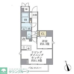 Ｌａ　Ｐｅｒｌａ　Ｙｏｔｓｕｙａ 10階1LDKの間取り