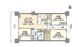 シティテラス杉並方南町サウス 7階3LDKの間取り
