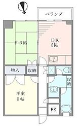 サンコート荻窪 2階2DKの間取り