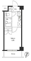 ヴェルト杉並サウスヒル 4階1Kの間取り