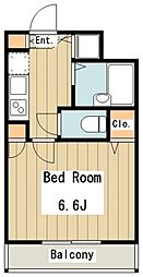L-VIENT南荻窪 1階1Kの間取り