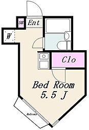 日神パレステージ代田橋 1Kの間取図画像