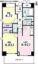 間取図画像 2LDK