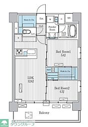 Terra蚕糸の森 2LDKの間取図画像