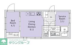 間取図画像 1SLDK