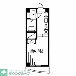 F.S.C新宿マンション 1Kの間取図画像