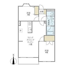 ブライトテラスTYT 2LDKの間取図画像